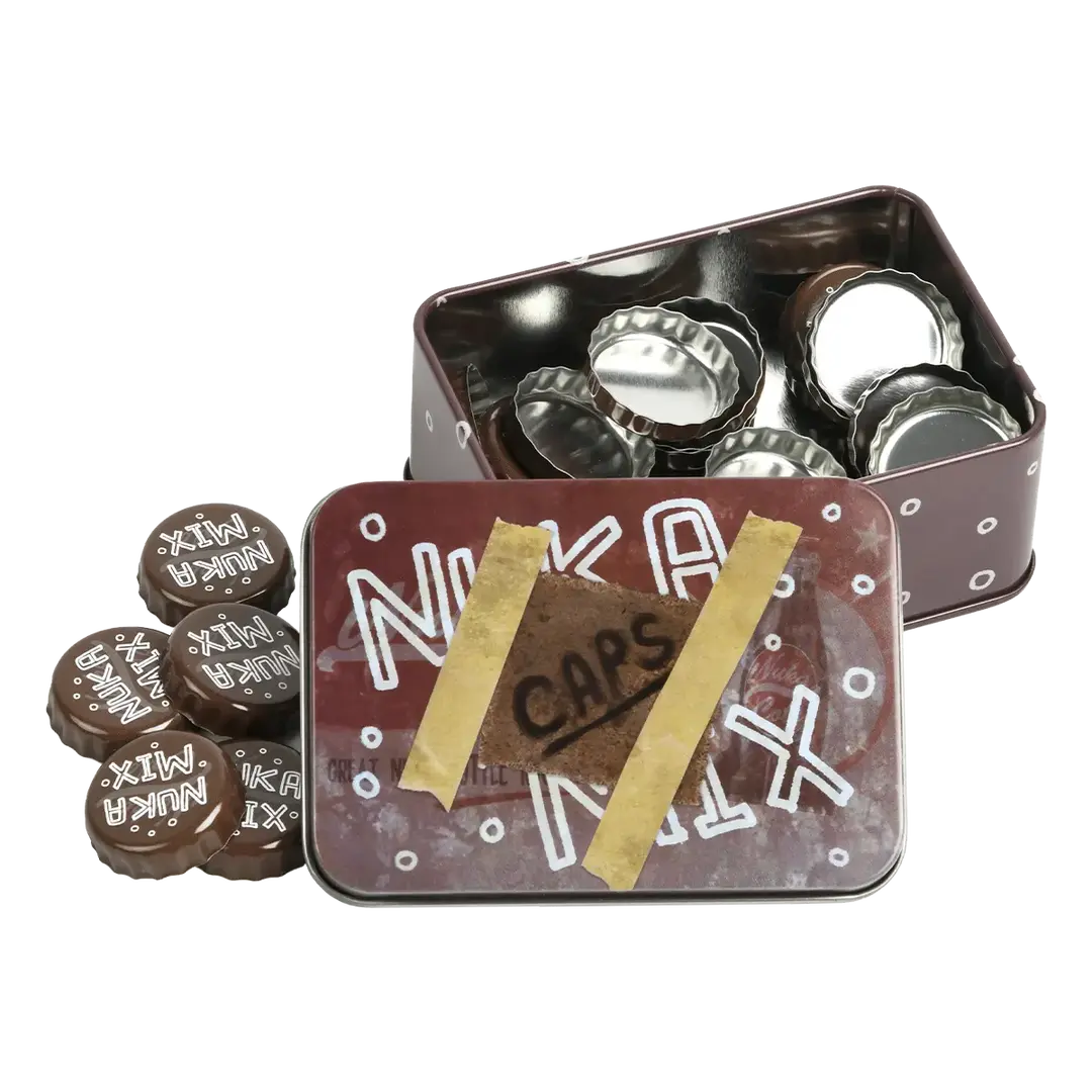 Pop Culture - Fallout Bottle Cap Series – Nuka Mix (cu cutie metalica de colectie)