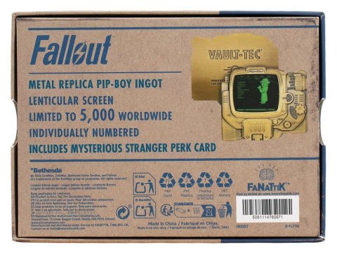 Fallout Ingot Pip-Boy Limited Edition Lenticular Mysterious Stranger Variant [3]