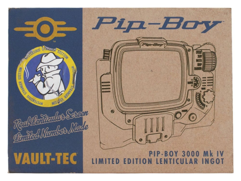 Fallout Ingot Pip-Boy Limited Edition Lenticular Mysterious Stranger Variant [4]