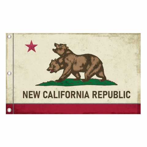 Pop Culture - Fallout NCR Canvas Banner – Steag din panza 152x91 cm cu stea brodata