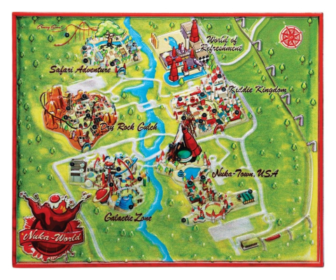 Fallout Replica Metal Map Nuka-World Limited Edition 16 x 13 cm [4]