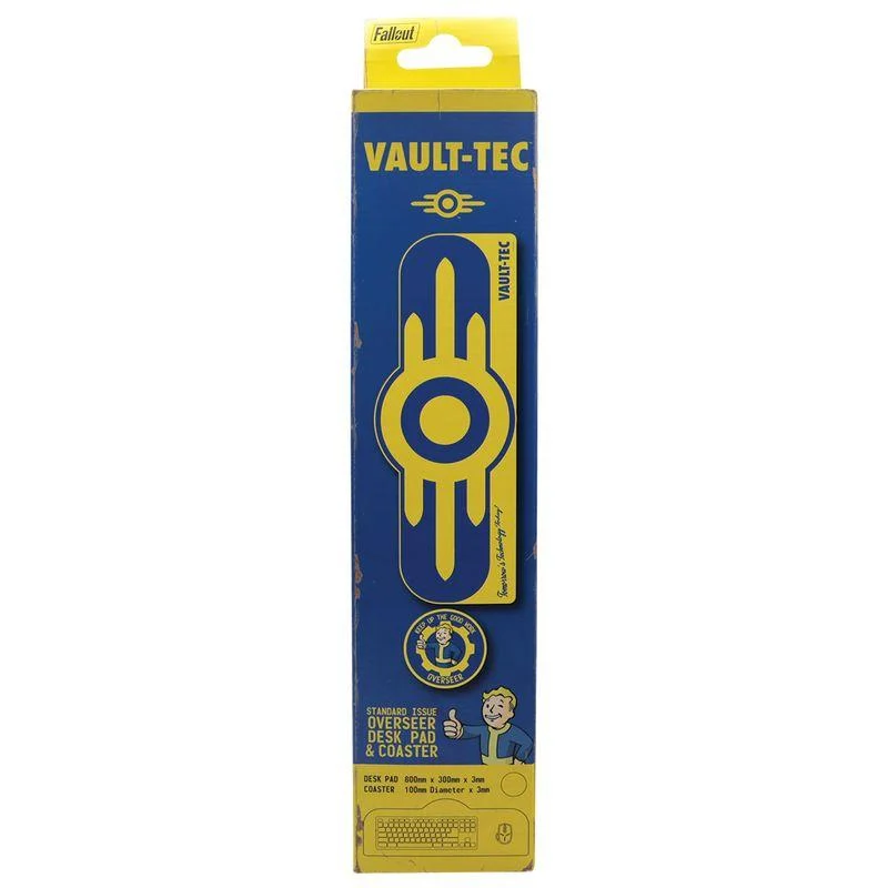 Geek Stuff - Fallout Vault-Tec Desk Pad XL + Coaster