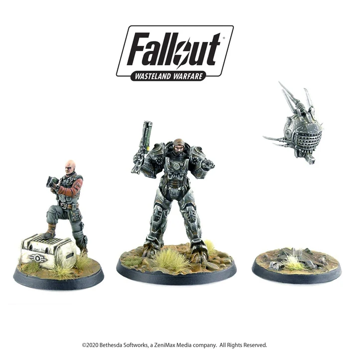 Fallout Wasteland Warfare – Brotherhood of Steel Knight-Captain Cade & Paladin Danse [1]