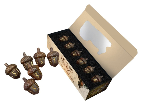 PRECOMENZI - FanRoll Legend in the Mist Dice Set D6 Resin Acorn (6)