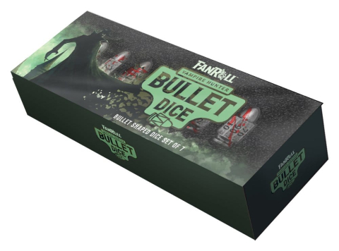 PRECOMENZI - FanRoll Resin Bullet Poly Dice Set Vampire Hunter (7)