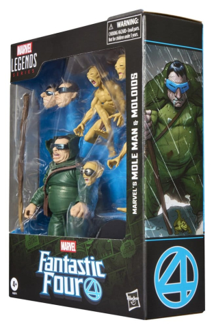 Fantastic Four Marvel Legends Action Figure 3-Pack Marvel's Mole Man & Moloids 15 cm [4]