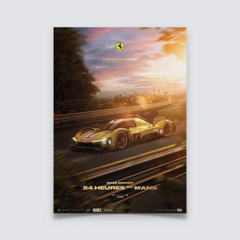 Ferrari AF Corse Puzzle 499P 24 Heures du Mans 2025 Winner (1000 Pieces) 48 x 68 cm [4]