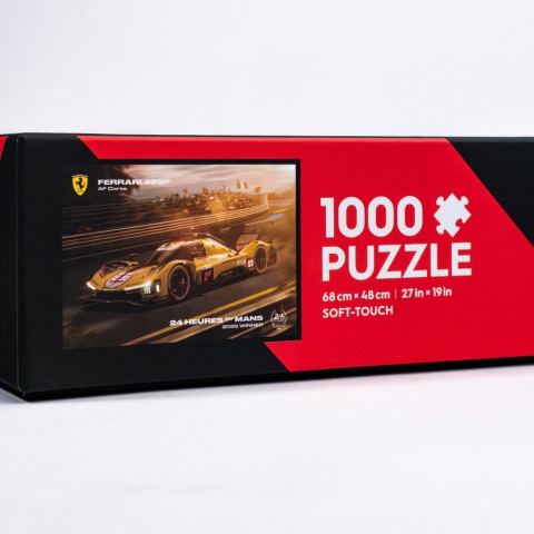 Casa si Cadouri - Ferrari AF Corse Puzzle 499P 24 Heures du Mans 2025 Winner (1000 Pieces) 48 x 68 cm