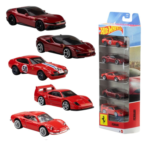 Ferrari Hot Wheels Die-Cast Vehicle 5-Pack 1/64 [10]