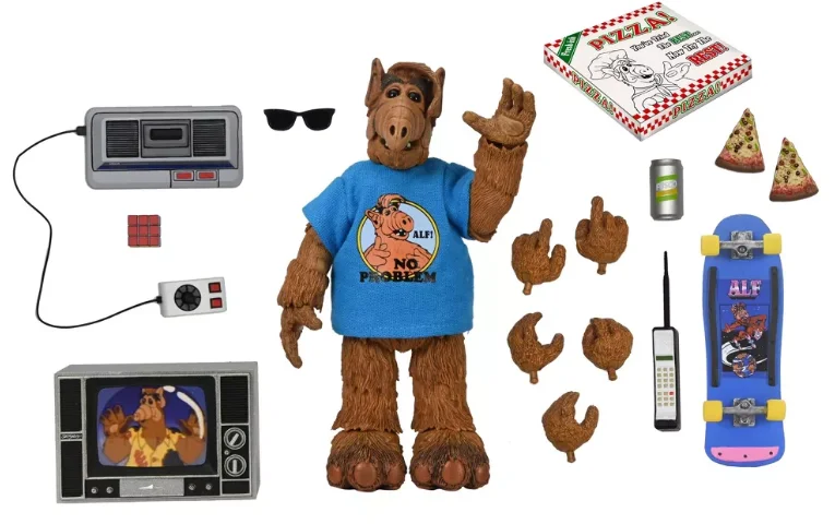 Figurina ALF Ultimate 18 cm Totally 80s NECA cu accesorii [4]