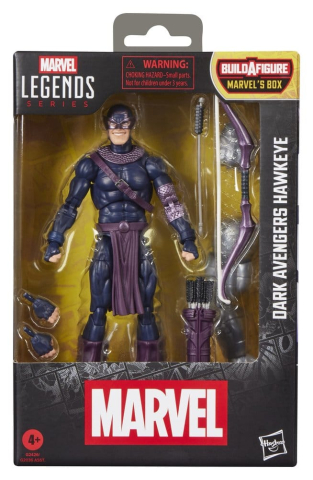 Figurine - Figurina Marvel Legends Dark Avengers Hawkeye, 15 cm, BAF Marvel's Box
