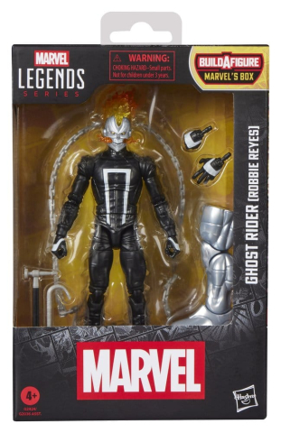 Figurine - Figurina Marvel Legends Ghost Rider Robbie Reyes 15 cm, BAF Marvel's Box