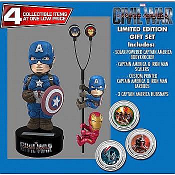 Figurine - Figurina solara Captain America + cadou