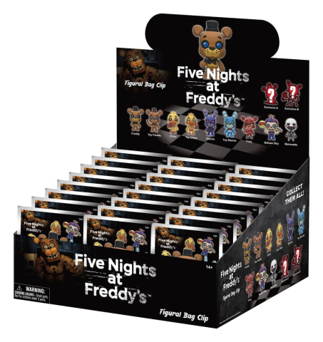 Five Nights at Freddy's 3D PVC Bag Clips Series 1 Display (24) [2]