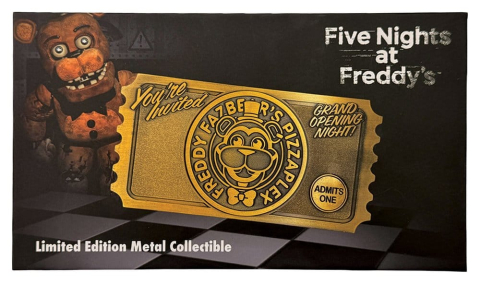 Five Nights at Freddy's Replica Pizzaplex Opening Night Ticket Limited Edition 16 x 8 cm [4]