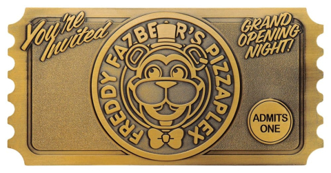 Five Nights at Freddy's Replica Pizzaplex Opening Night Ticket Limited Edition 16 x 8 cm [5]