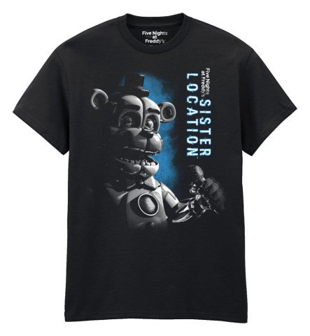 Fashion & Accessories - Five Nights at Freddy's T-Shirt Sister Location Funtime Freddy Black Size S