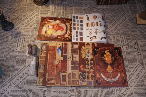 Flame Common Room - DIY Book Nook Kit cu LED [3]