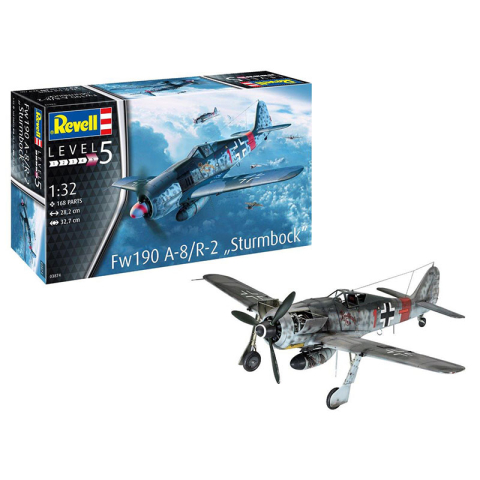 Figurine - Focke-Wulf Fw190 A-8/R2 Sturmbock 1/48 – Avion german WWII