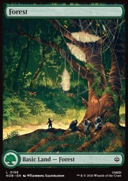 Magic: The Gathering Singles - Forest (V.2) The Hobbit - Singles 198 FOILED