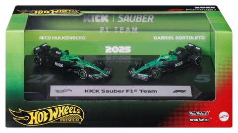 PRECOMENZI - Formula 1 Hot Wheels Premium Die-Cast Vehicles 2-Pack 1/64 KICK Sauber Team
