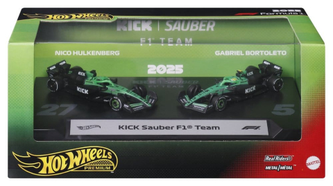 Formula 1 Hot Wheels Premium Die-Cast Vehicles 2-Pack 1/64 KICK Sauber Team [10]