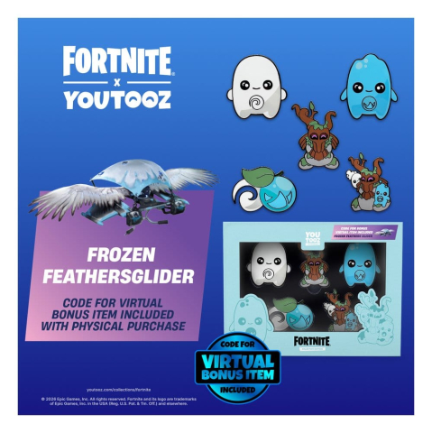 PRECOMENZI - Fortnite Pin Badge 5-Pack Sprite Set 5 cm