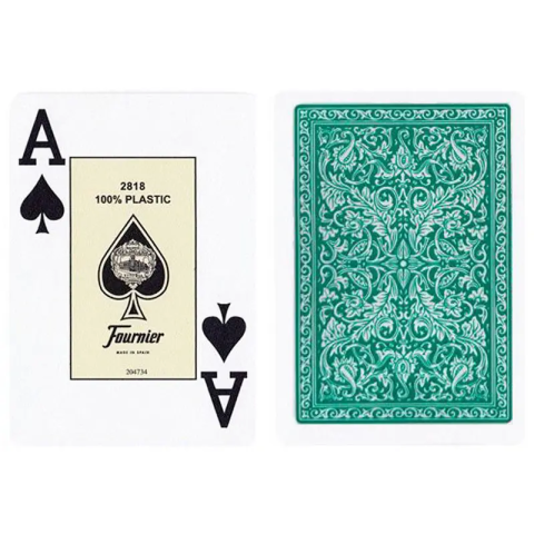 Fournier – 2818 Casino Playing Cards 2 Jumbo Index (Green / Orange) [1]