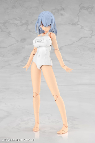 PRECOMENZI - Frame Arms Girl Plastic Model Kit Mizuki School Swimsuits White Ver. 16 cm
