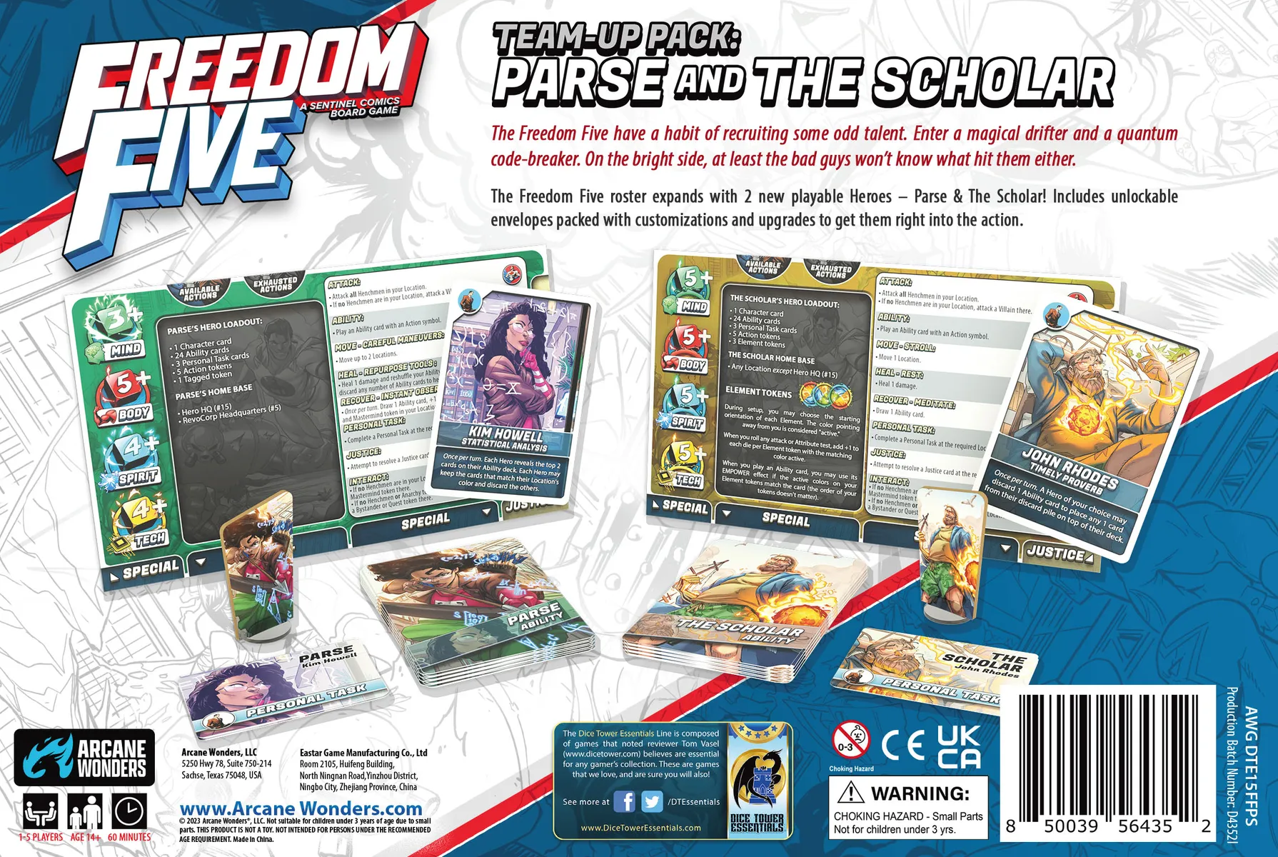 Freedom Five: Team-Up Pack Parse and The Scholar [2]