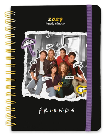 PRECOMENZI - Friends Full Year Planner 2027 A5