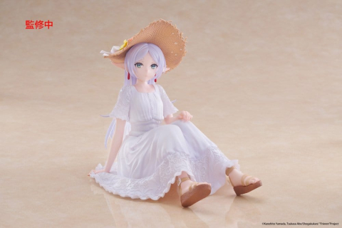 PRECOMENZI - Frieren: Beyond Journey's End PVC Statue Desktop Cute Figure Frieren Summer Dress Ver. 13 cm