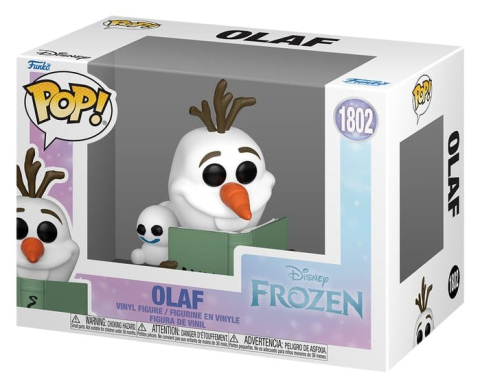 PRECOMENZI - Frozen POP! Disney Vinyl Figure Readers- Olaf w/Book 9 cm