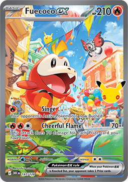 Pokemon TCG Singles - Fuecoco ex (30C 147) 30th Celebration - Singles