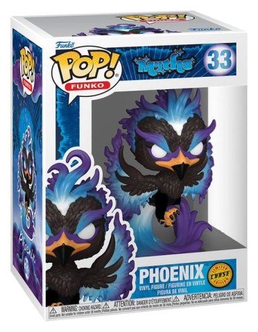 Funko-Legacy POP! Myths Vinyl Figures Phoenix w/Chase 9 cm Assortment (6) [2]