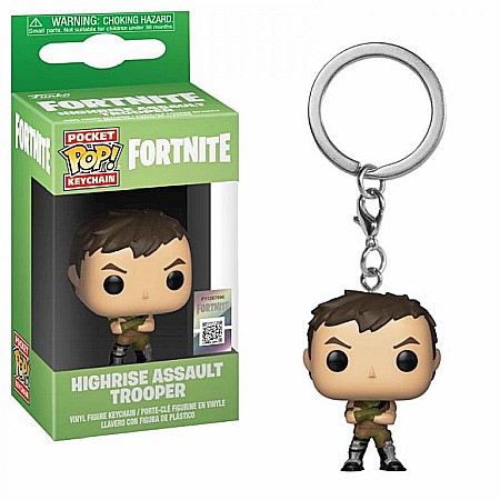 Figurine - Funko POP! Keychain Fortnite - Highrise Assault Trooper