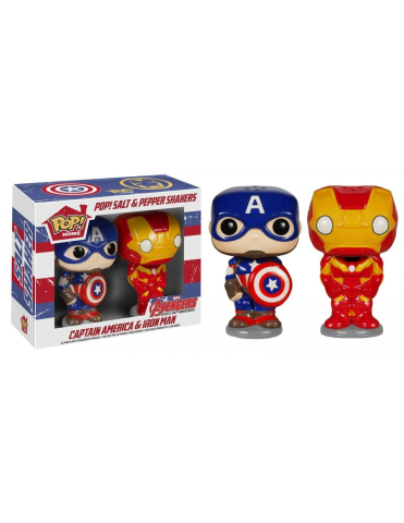 Funko Pop - Salt & Pepper Shakers Iron Man & Captain America [1]