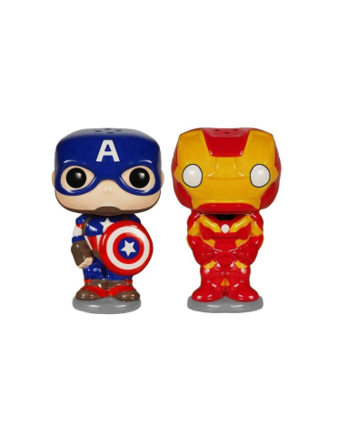 Funko Pop - Salt & Pepper Shakers Iron Man & Captain America [2]