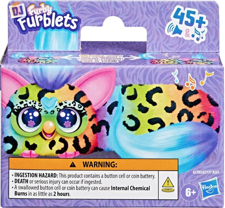 Jocuri si jucarii - Furby DJ Furblets Rain-Bow-Kat - Jucarie Interactiva Muzicala