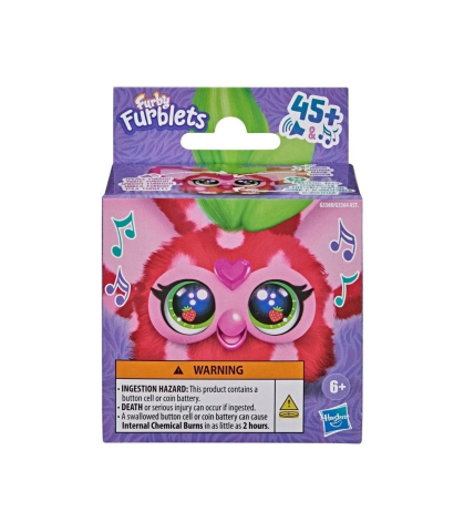 Noutati - Furby Furblets Ber-Ree Capsuna - Jucarie Interactiva Muzicala