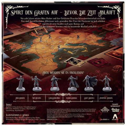 PRECOMENZI - Fury of Dracula Board Game 5th Edition *German Version*