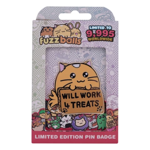 Noutati - Fuzzballs Pin Badge Whisky Will Work 4 Treats – Limited Edition