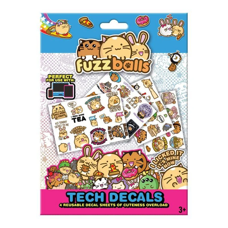 Geek Stuff - Fuzzballs Set Stickere Vinyl Reutilizabile