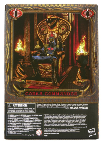 PRECOMENZI - G.I. Joe Classified Series Action Figure Cobra Commander in Dress Uniform & Throne 15 cm