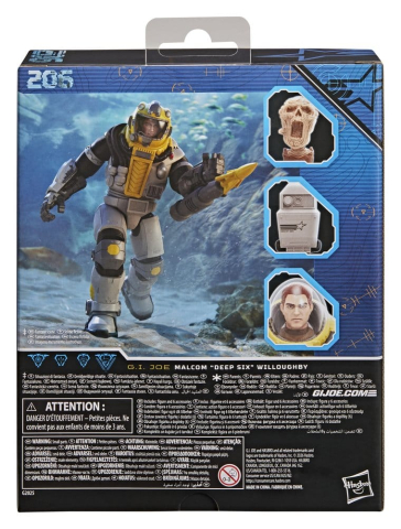Jucarii - G.I. Joe Classified Series Deluxe Action Figure #206 Malcom "Deep Six" Willoughby 15 cm