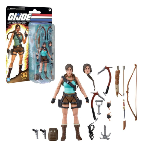 G.I. Joe Classified Series Retro Cardback Collaborative Action Figure Lara "Tomb Raider" Croft 15 cm [1]