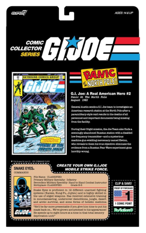 Jucarii - G.I. Joe ReAction+ Action Figure Snake Eyes (Skybound Comic Box Series, Issue #2)