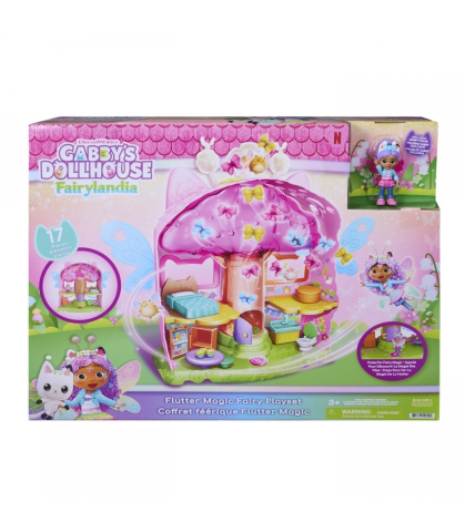 Noutati - Gabby's Dollhouse Fairylandia - Zana Magica Flutter cu Figurina Gabby