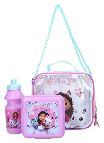 PRECOMENZI - Gabby's Dollhouse Lunch Bag Set So Yummy 12 cm