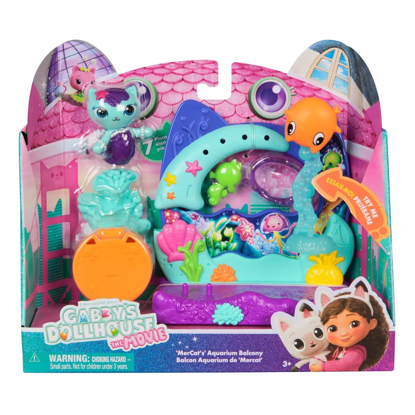 Jucarii - Gabby’s Dollhouse MerCat Aquarium Balcony Set